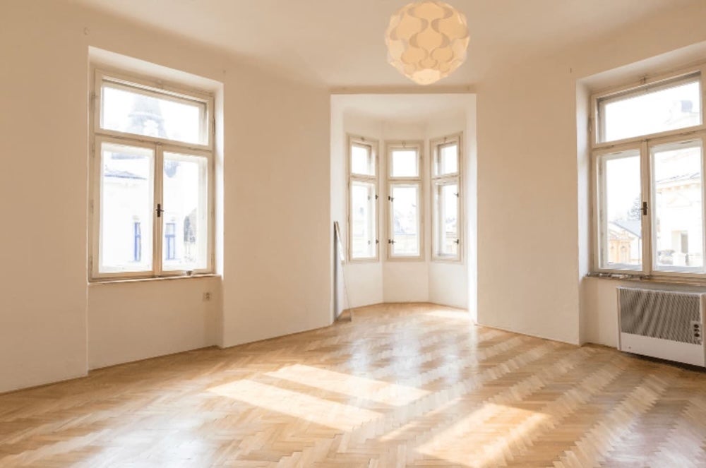 An empty room in a house